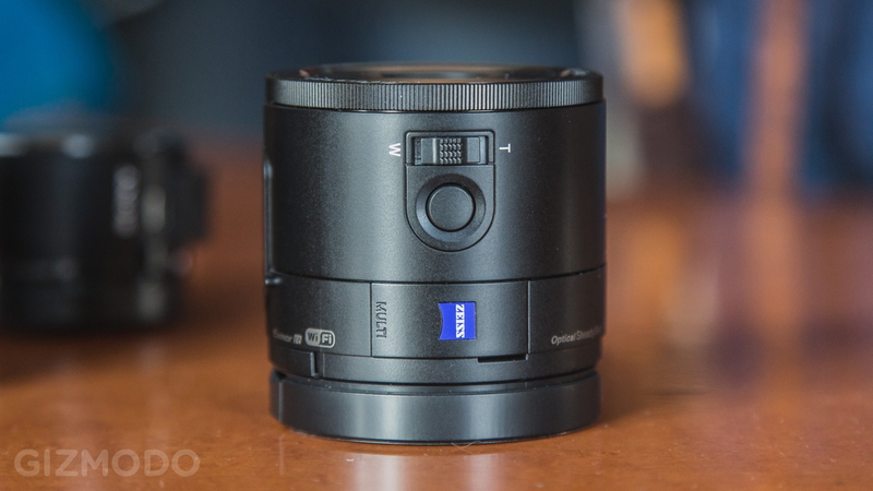 Illustration for article titled Sony QX100: A Fancy, Freaky Lens-Camera That Feeds Off Your Smartphone